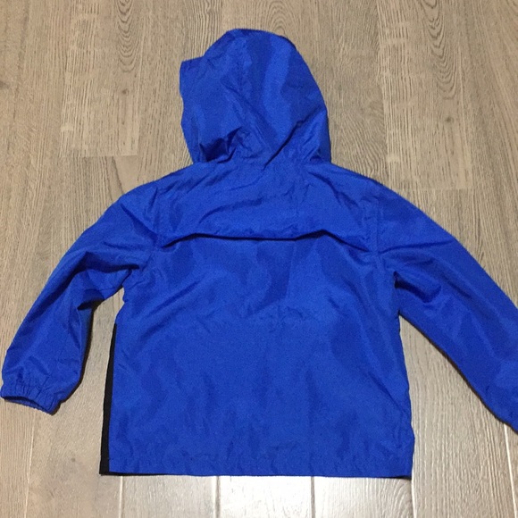 Boys windbreaker pullover jacket blue black 4/5 yr - Picture 8 of 11